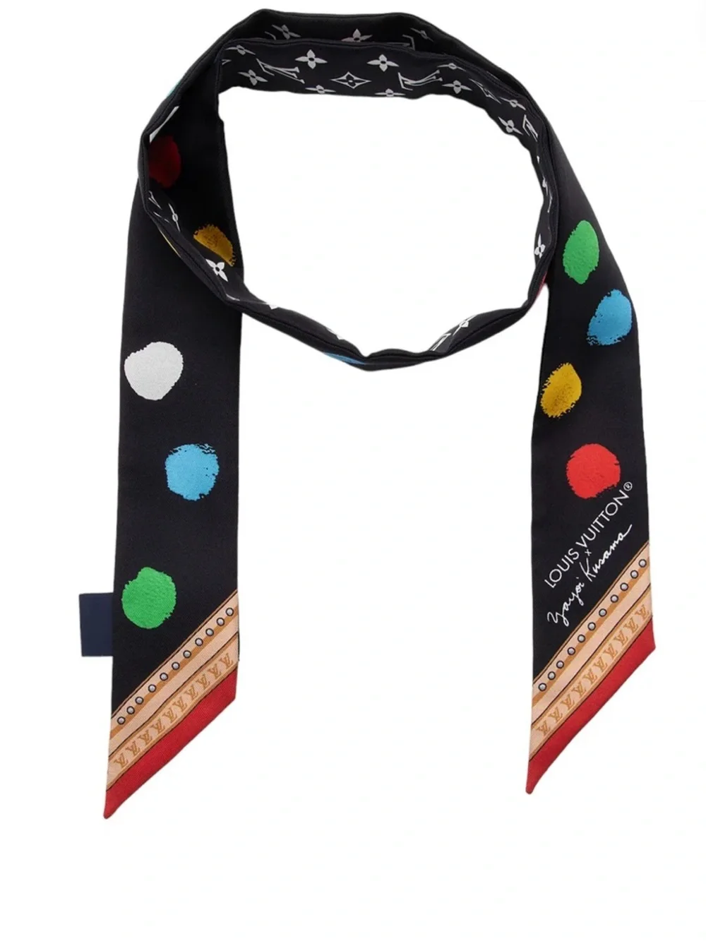 Louis. Vuitton. Polka Dot Y. Kusama. Monogram Printed Scarf